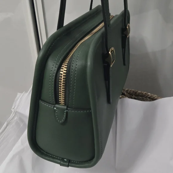 Coach Swing Zip bag shoulder bag hunter green brass 1998 re edition - Picture 5 of 10